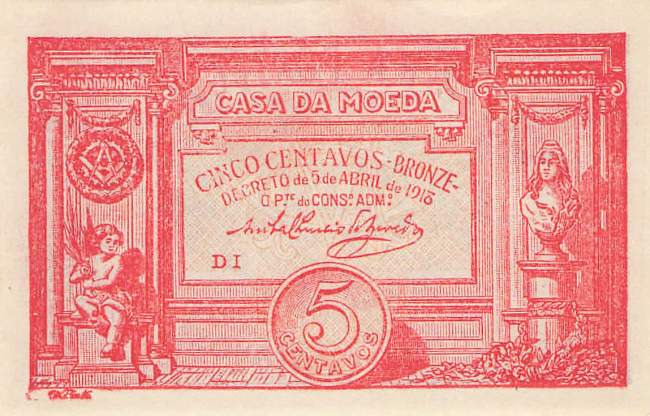 5 Centavos 5.4.1918